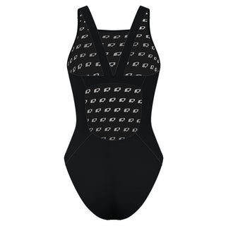 Hip Logo - Solid Classic Strap Swimsuit