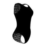 SOLID TEAM ONLY* BLACK - Women Waterpolo Swimsuit Classic Cut