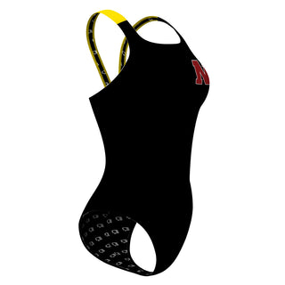 N Titans Solid Black - Classic Strap Swimsuit