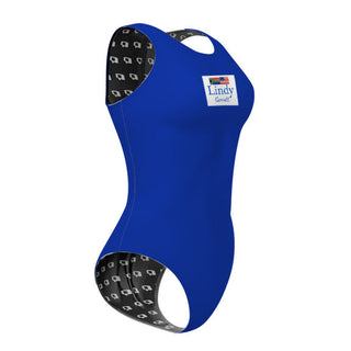 Lindy MMM - Solid Women's Waterpolo Swimsuit Classic Cut - PERSONALIZED
