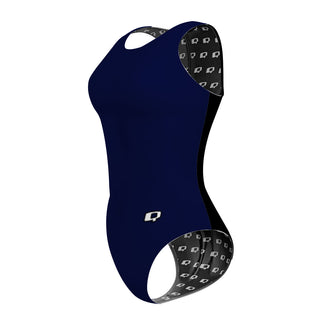 SOLID TEAM ONLY* NAVY - Women Waterpolo Swimsuit Classic Cut