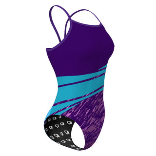 Purple paint - Sunback Tank Swimsuit