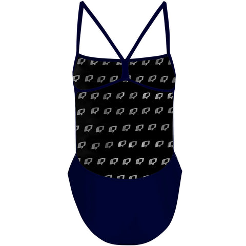 One-piece swimsuit Louis Vuitton Navy size 38 FR in Polyester