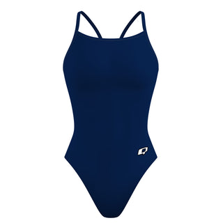 Q Solid suits 24 - Solid Skinny Strap Swimsuit
