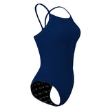 Q Solid suits 24 - Solid Skinny Strap Swimsuit