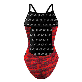 Rocky Mountain Rapids B - Sunback Tank Swimsuit