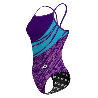 Purple paint - Sunback Tank Swimsuit