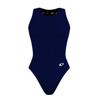 SOLID TEAM ONLY* NAVY - Women Waterpolo Swimsuit Classic Cut