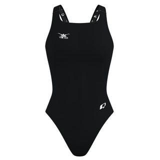 Chest Logo Right - Solid Classic Strap Swimsuit