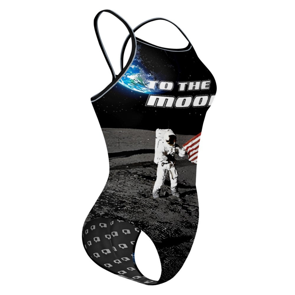 to the moon wht text final2 - Skinny Strap