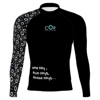 COR COUNTING RAYS logo - Men's Surf UPF50+ Long Sleeve Rash Guard