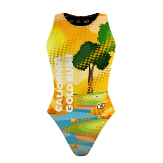 California Gold Rush - Women's Waterpolo Swimsuit Classic Cut