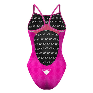 RATS - Skinny Strap Swimsuit - PINK - Skinny Strap Swimsuit