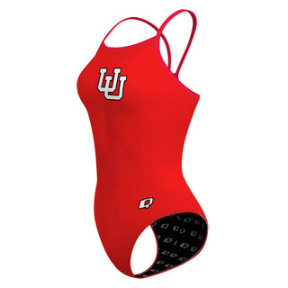 Utah Club Swimming RED - Skinny Strap Swimsuit