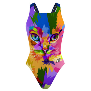 Border City CAT - Classic Strap Swimsuit