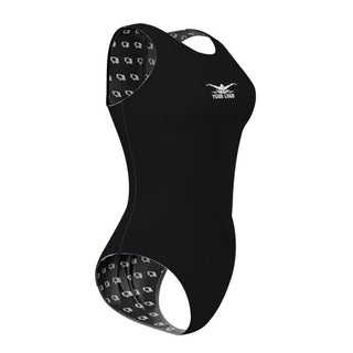 Chest Logo - Solid Women's Waterpolo Swimsuit Classic Cut