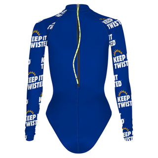 Twisted Blue C - Surf Swimming Suit Classic Cut