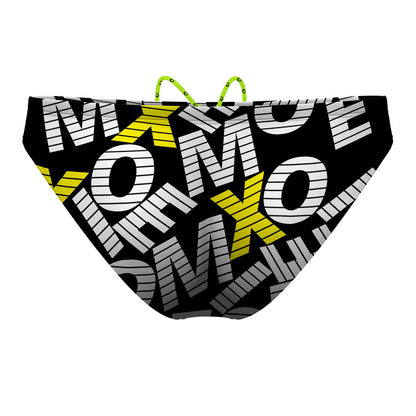 Moxie Letters Yellow Waterpolo Brief
