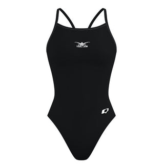 Chest Logo - Solid Skinny Strap Swimsuit