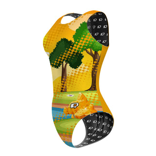 California Gold Rush - Women's Waterpolo Swimsuit Classic Cut