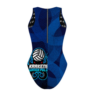 krakens WP NAVY - Women Waterpolo Swimsuit Classic Cut