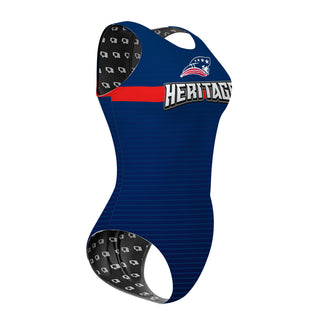 Heritage Pats 2 - Women's Waterpolo Swimsuit Classic Cut