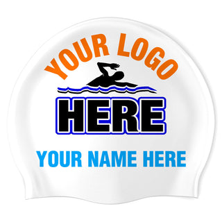 LOGO + NAME - Silicone Swimming Cap