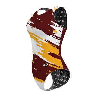 team 2 maroon - Women's Waterpolo Swimsuit Classic Cut