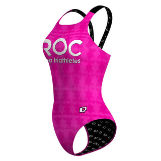 Roc Area Triathletes  - PINK - Classic Strap Swimsuit