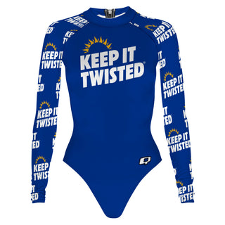Twisted Blue C - Surf Swimming Suit Classic Cut