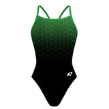 Green Hexagon Gradient - Skinny Strap