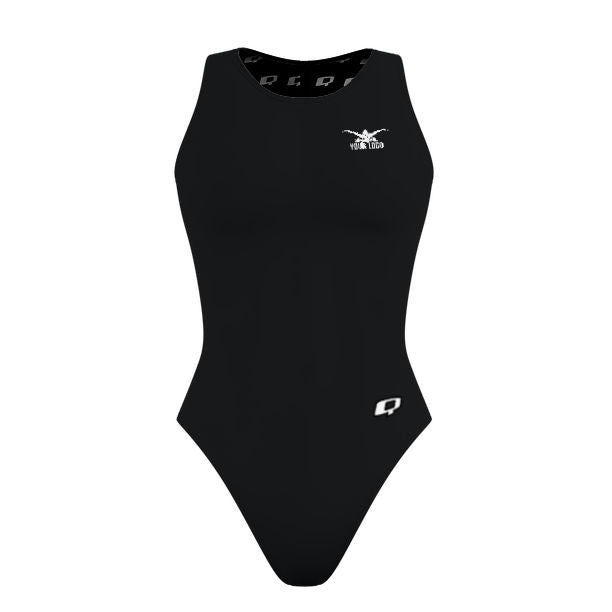 Chest Logo Left - Solid Women's Waterpolo Swimsuit Classic Cut