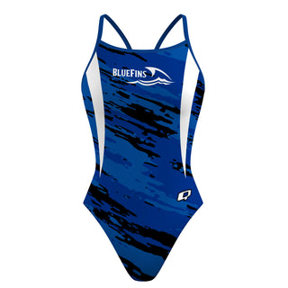 Blue Fins - Skinny Strap Swimsuit