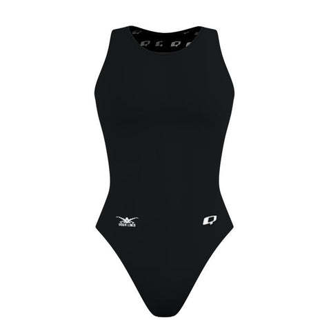 Hip Logo - Solid Women's Waterpolo Swimsuit Classic Cut