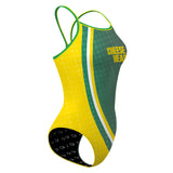 Green Bay Cheese head - Skinny Strap Swimsuit