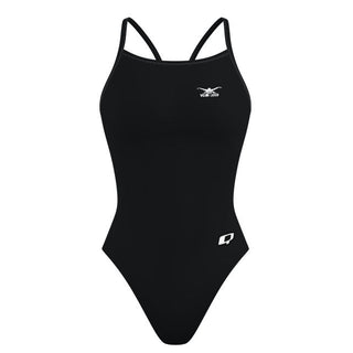 Chest Logo Left - Solid Skinny Strap Swimsuit