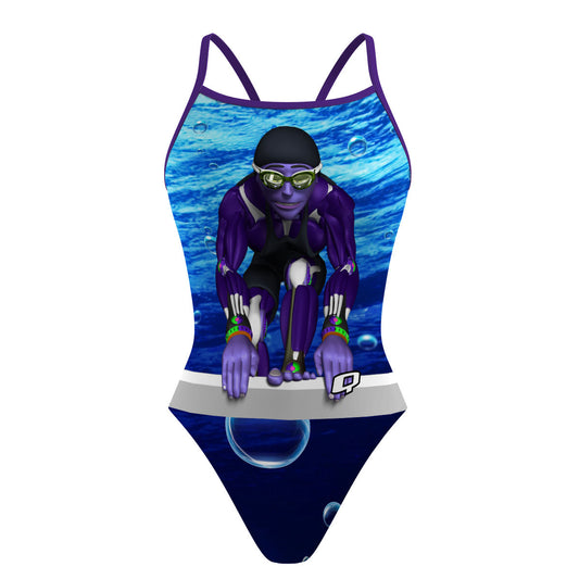 FLUID MECHANICS PURPLE - Sunback Tank Swimsuit