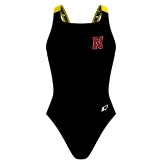 N Titans Solid Black - Classic Strap Swimsuit