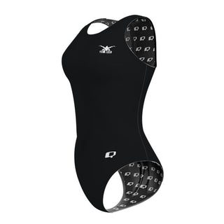 Chest Logo Left - Solid Women's Waterpolo Swimsuit Classic Cut