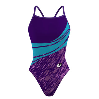 Purple paint - Sunback Tank Swimsuit