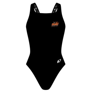 Orange High School Solid Black - Classic Strap Swimsuit