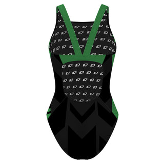 Churchill County Greenwave - Classic Strap Swimsuit
