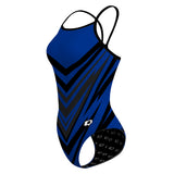 Royal Blue Lightning Bolts - Skinny Strap