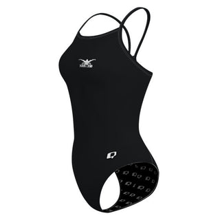 Chest Logo - Solid Skinny Strap Swimsuit