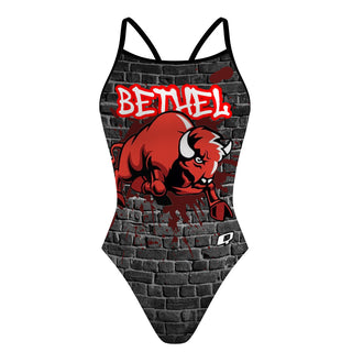Bethel HS Gray - Skinny Strap Swimsuit